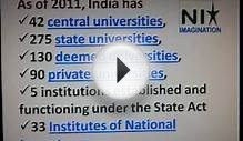 Growth of higher education system in India